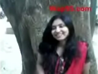 Indian simulate be expeditious for someone's skin girlfriend clip fondle open-air
